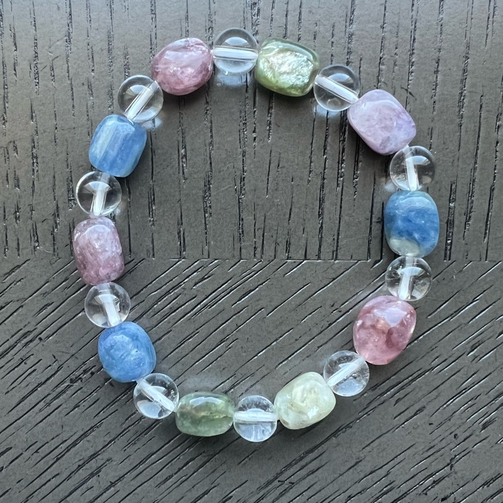 Colorful mica bracelet SIZE 6.25-6.5’